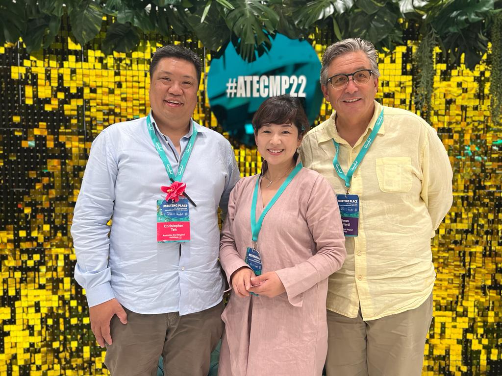 AABH managing partners Chris Teh, Mei Teh and Simon Bernardi at the ATEC Meeting Place conference